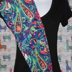 Blue Bird Paisley Buttery Soft Leggings